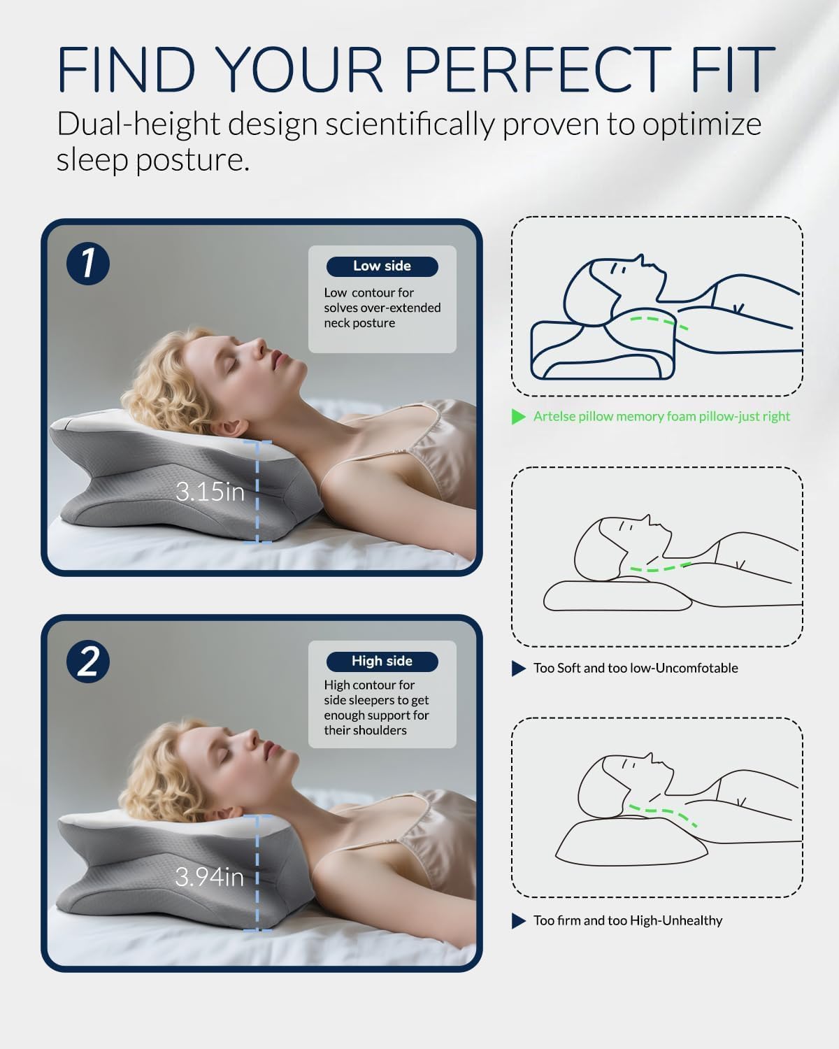 Cervical Neck Pillow