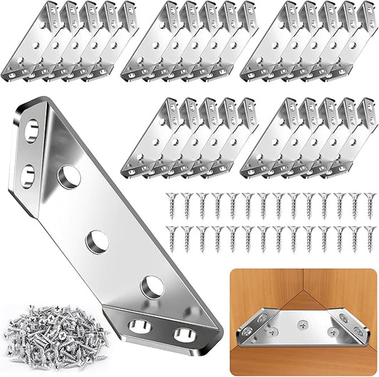 🔥Stainless steel angle brackets with screws