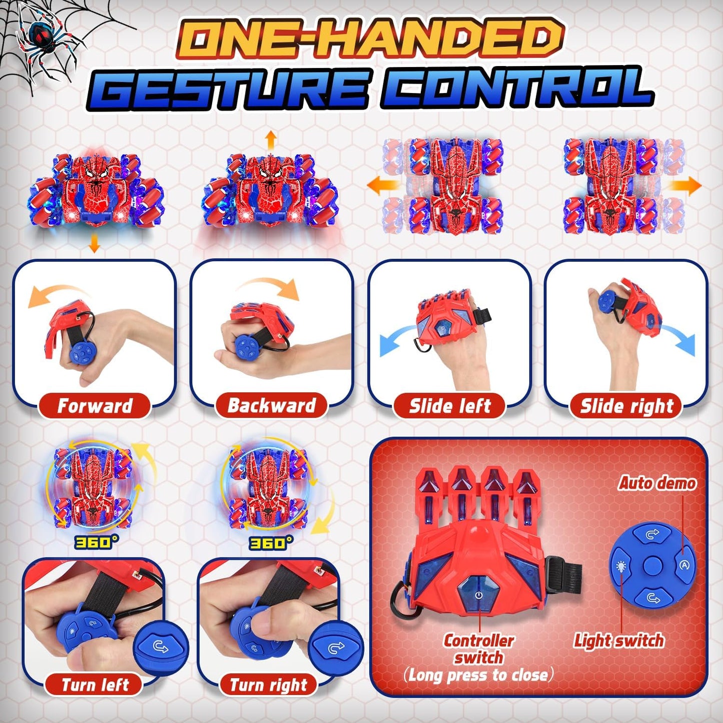 Spider Gesture Sensing Remote Control Car