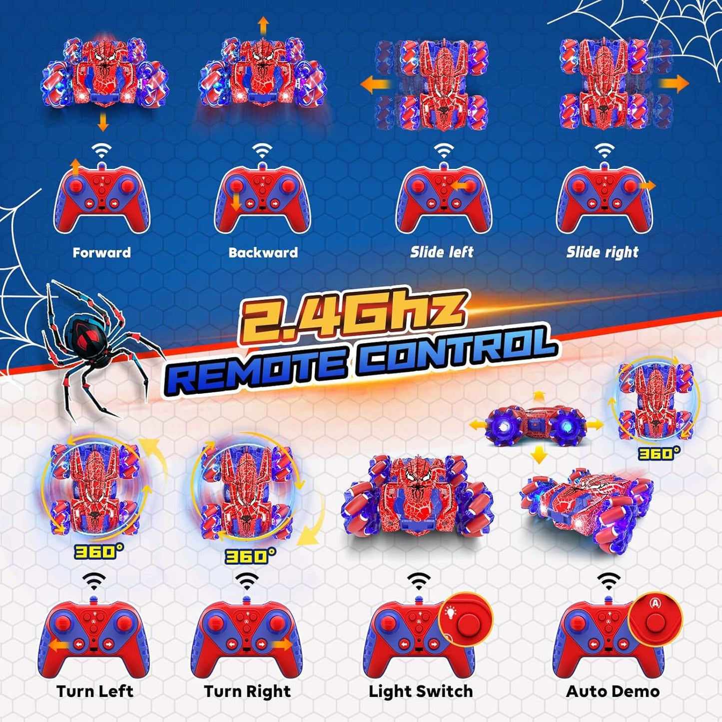 Spider Gesture Sensing Remote Control Car