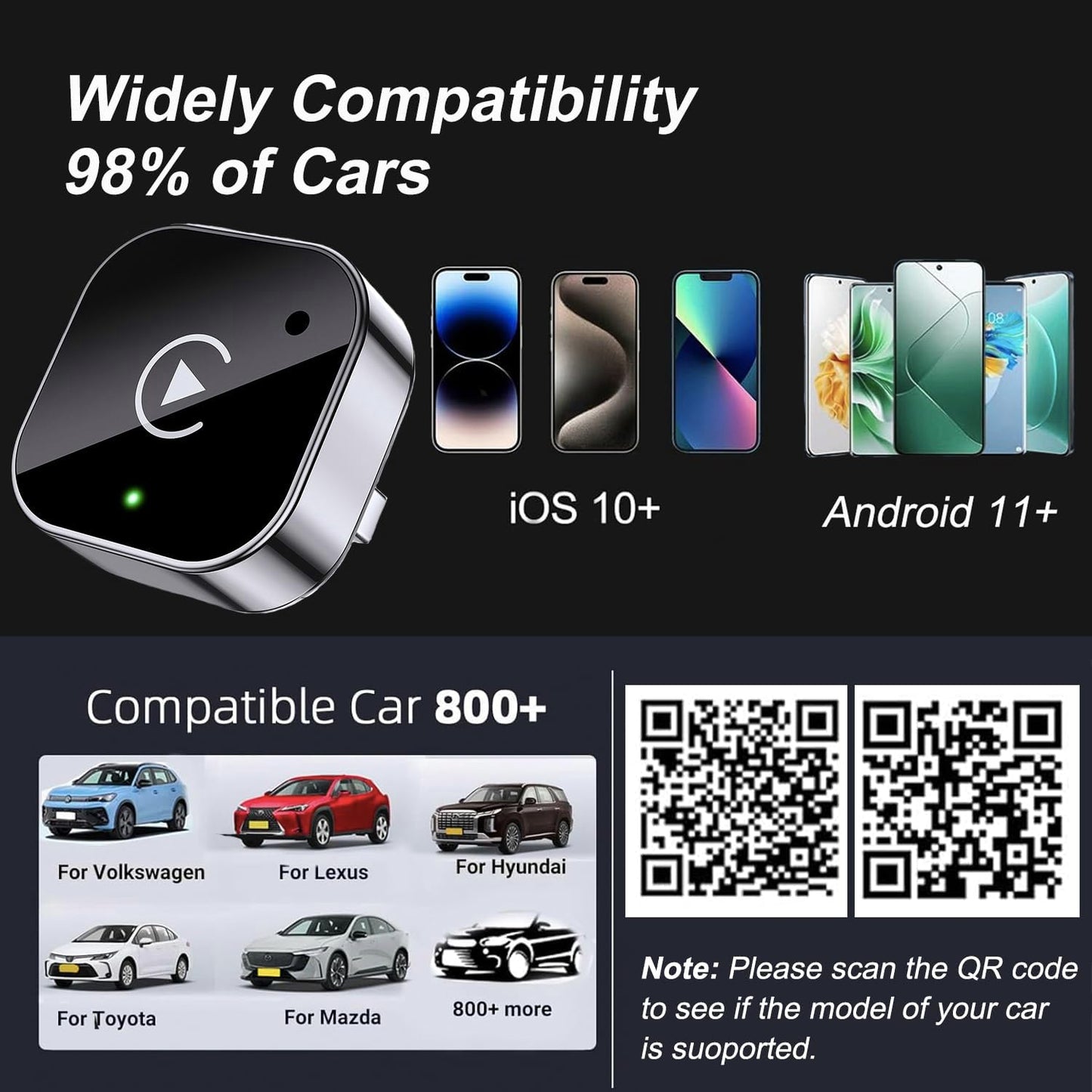 Wireless CarPlay  Auto Adapter