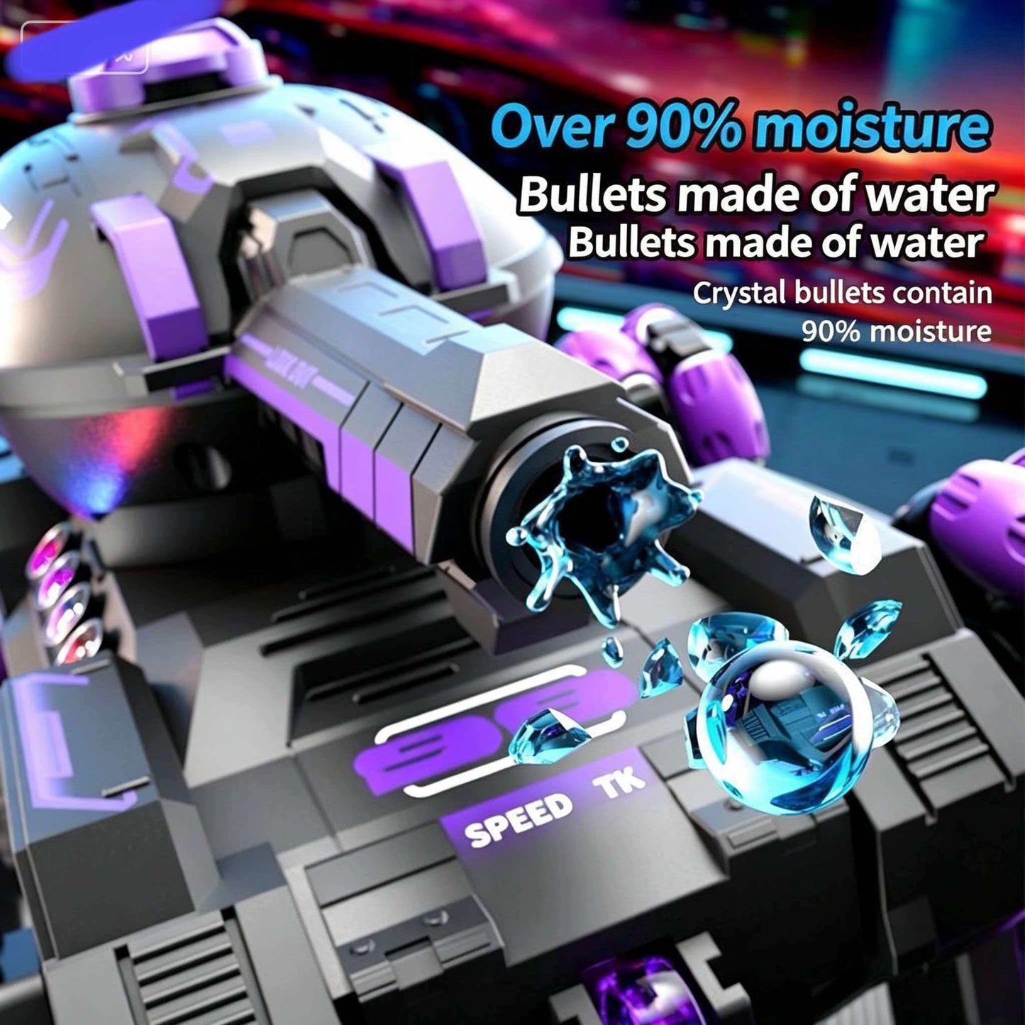 RC tank launch water bombs